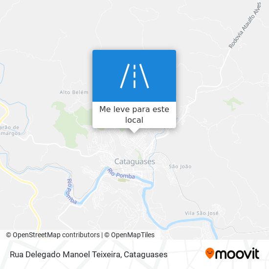 Rua Delegado Manoel Teixeira mapa