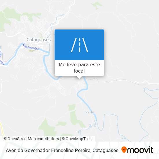 Avenida Governador Francelino Pereira mapa