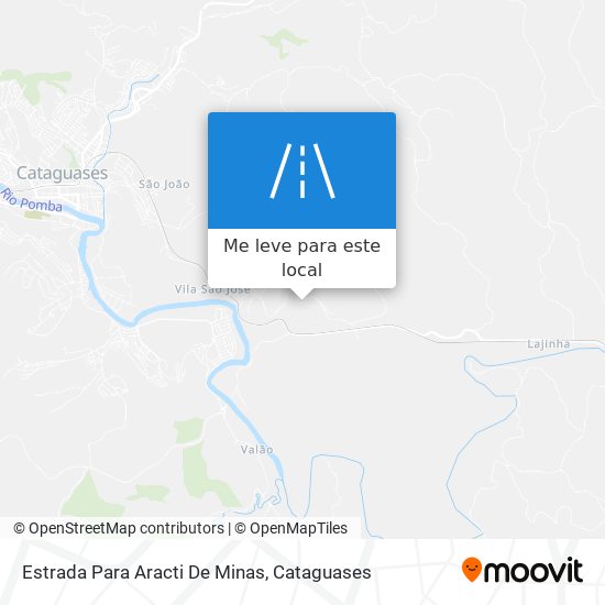 Estrada Para Aracti De Minas mapa