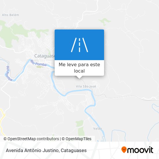 Avenida Antônio Justino mapa