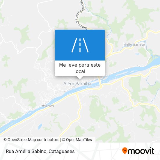 Rua Amélia Sabino mapa