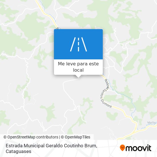 Estrada Municipal Geraldo Coutinho Brum mapa
