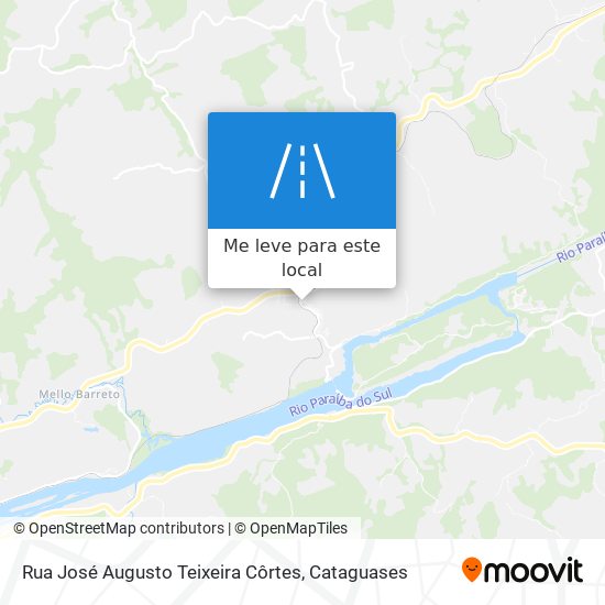 Rua José Augusto Teixeira Côrtes mapa