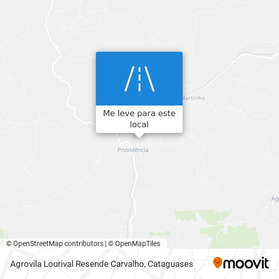 Agrovila Lourival Resende Carvalho mapa