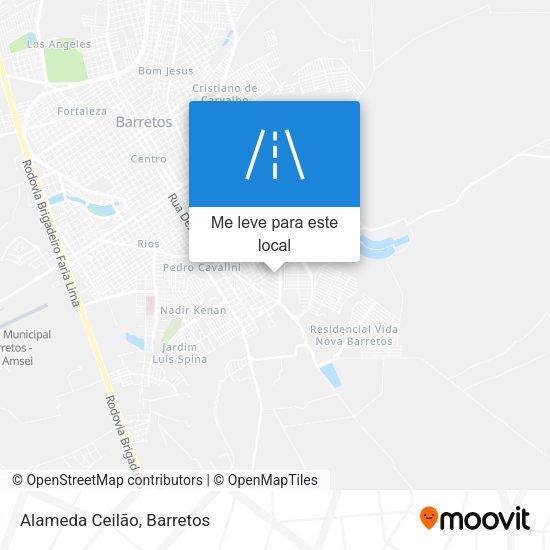 Alameda Ceilão mapa