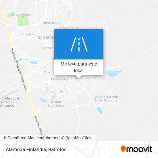 Alameda Finlândia mapa