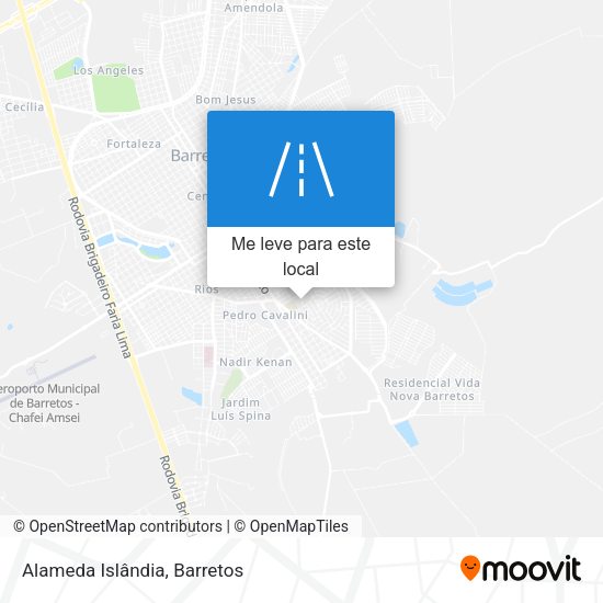 Alameda Islândia mapa