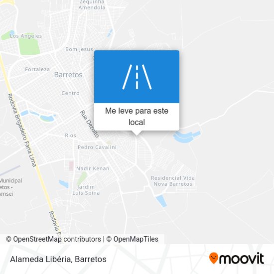 Alameda Libéria mapa