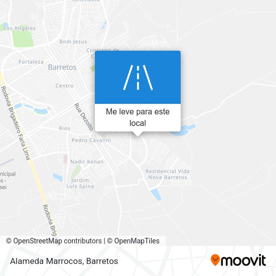 Alameda Marrocos mapa