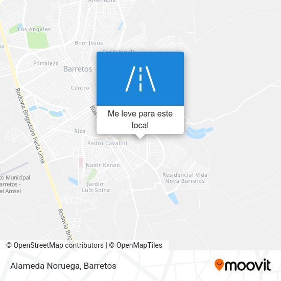 Alameda Noruega mapa