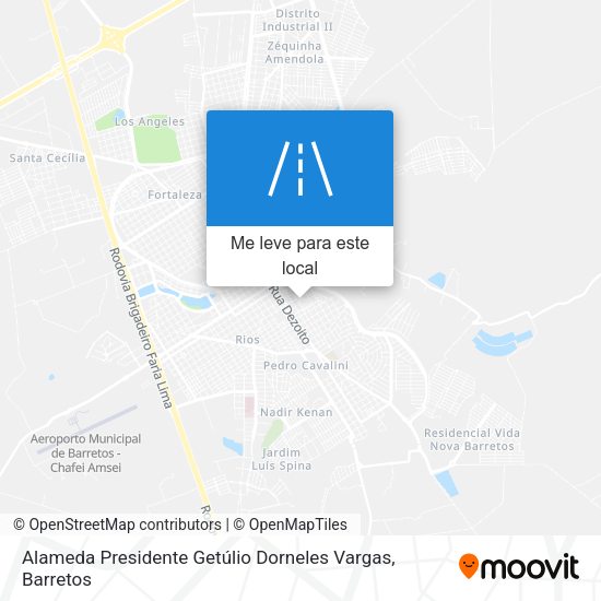 Alameda Presidente Getúlio Dorneles Vargas mapa