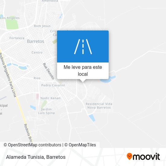 Alameda Tunísia mapa