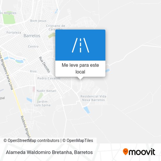 Alameda Waldomiro Bretanha mapa