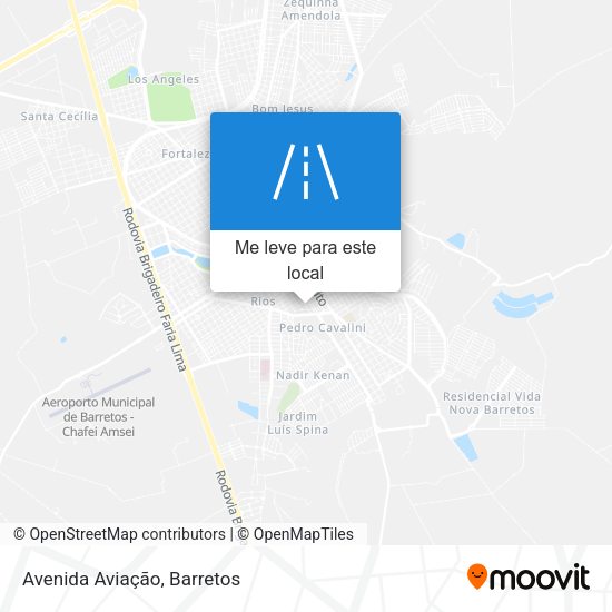 Avenida Aviação mapa
