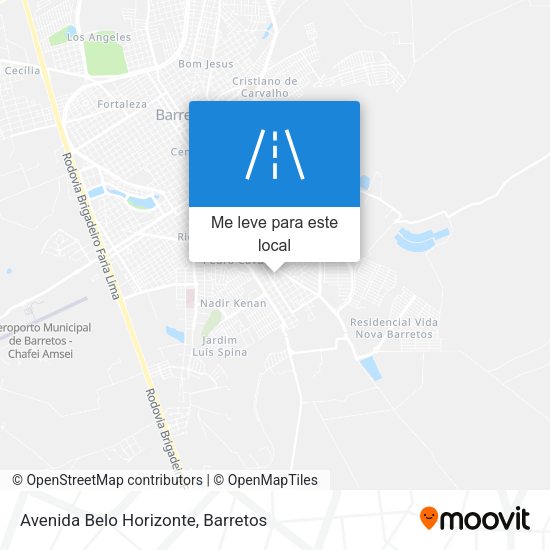 Avenida Belo Horizonte mapa