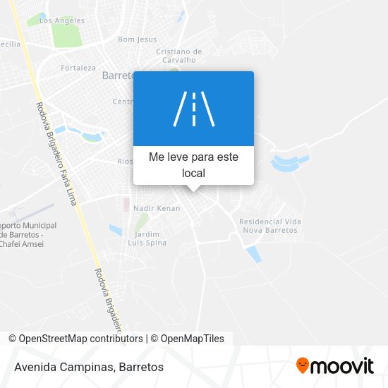 Avenida Campinas mapa