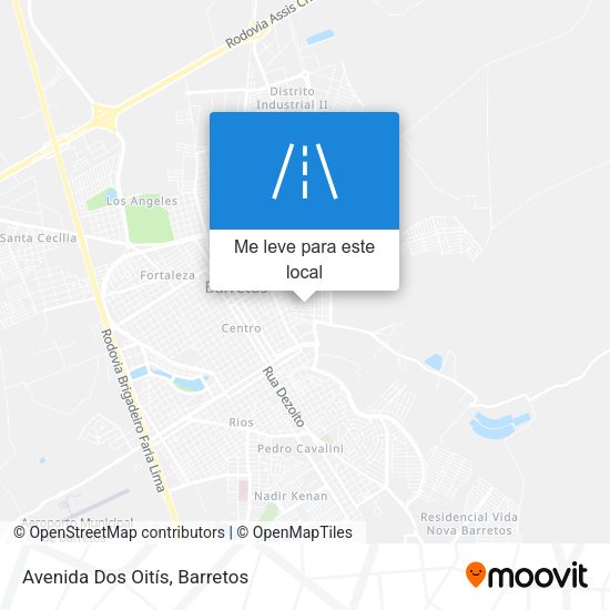 Avenida Dos Oitís mapa