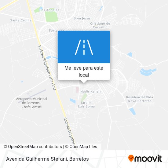 Avenida Guilherme Stefani mapa