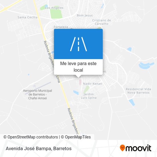Avenida José Bampa mapa
