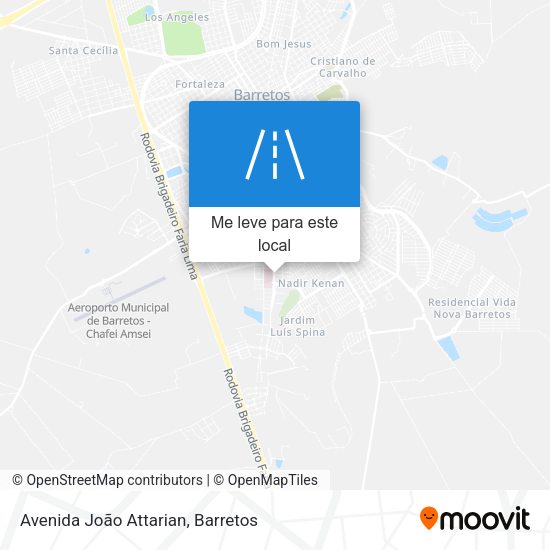 Avenida João Attarian mapa