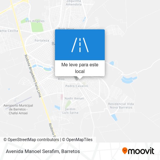 Avenida Manoel Serafim mapa