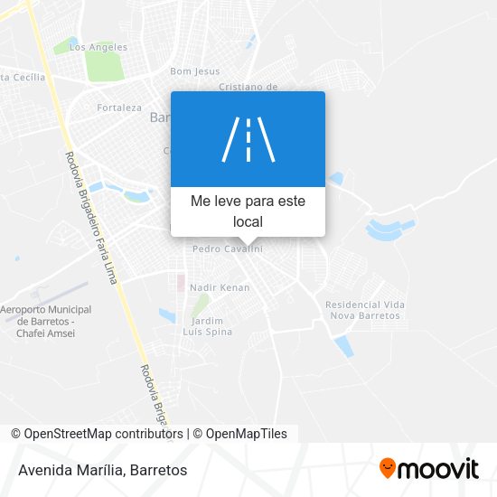 Avenida Marília mapa