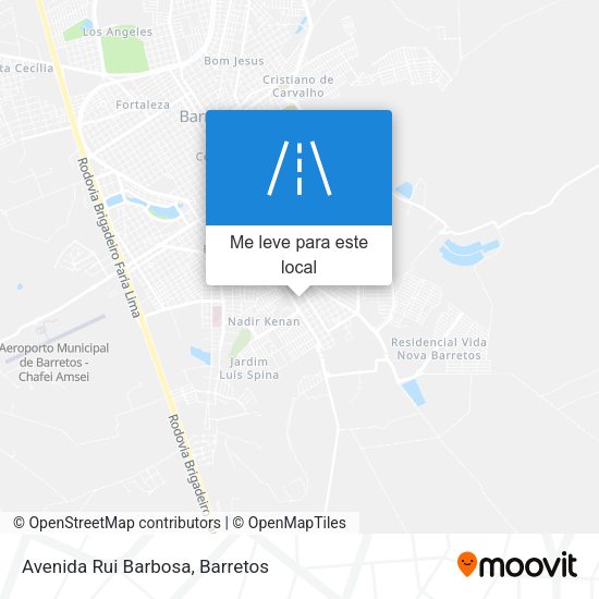 Avenida Rui Barbosa mapa