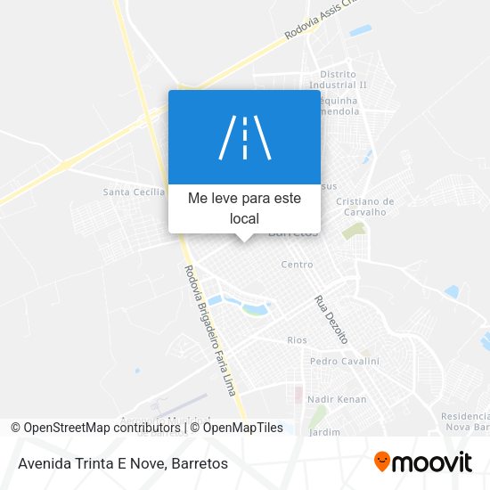 Avenida Trinta E Nove mapa