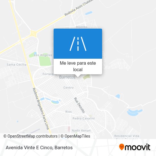 Avenida Vinte E Cinco mapa