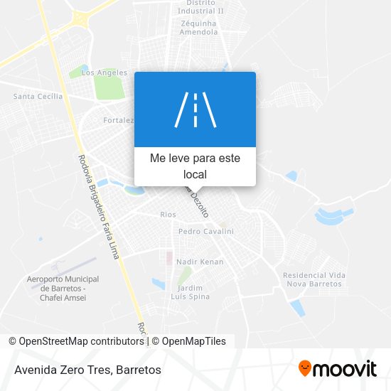 Avenida Zero Tres mapa