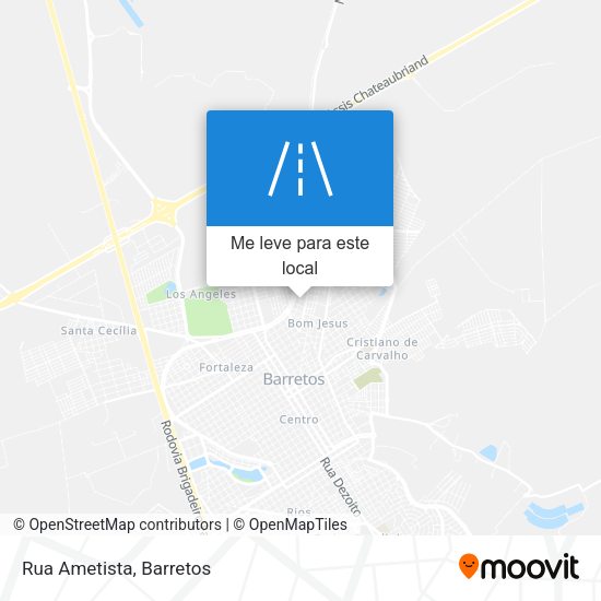 Rua Ametista mapa