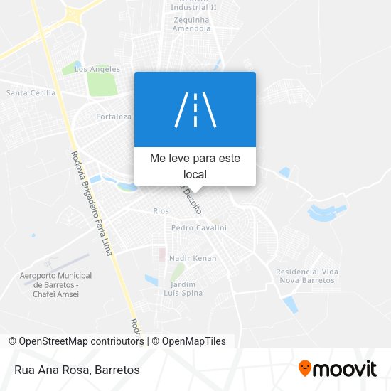 Rua Ana Rosa mapa
