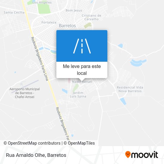 Rua Arnaldo Olhe mapa