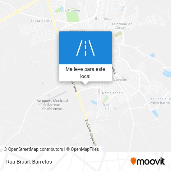 Rua Brasil mapa