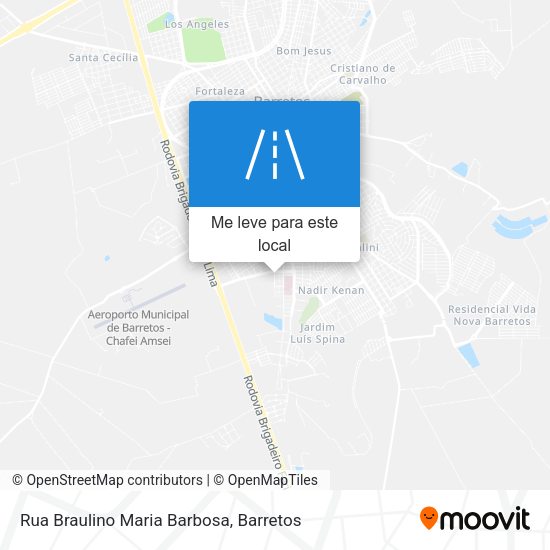 Rua Braulino Maria Barbosa mapa