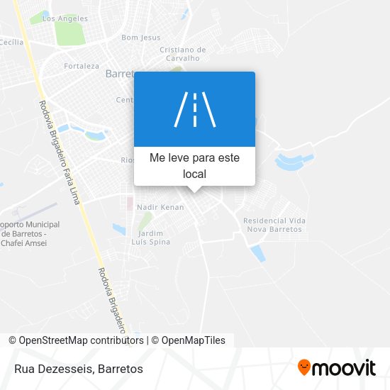 Rua Dezesseis mapa