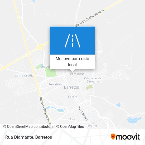 Rua Diamante mapa