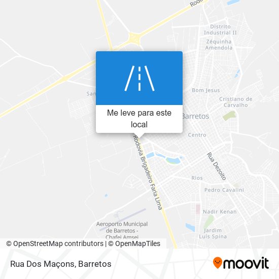 Rua Dos Maçons mapa