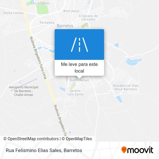 Rua Felismino Elias Sales mapa