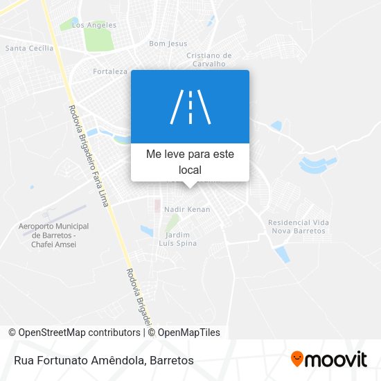 Rua Fortunato Amêndola mapa
