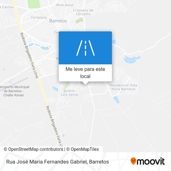 Rua José Maria Fernandes Gabriel mapa