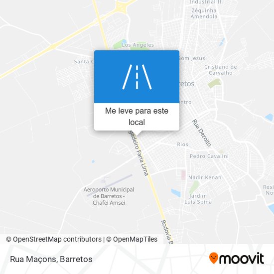 Rua Maçons mapa