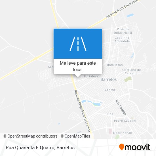 Rua Quarenta E Quatro mapa