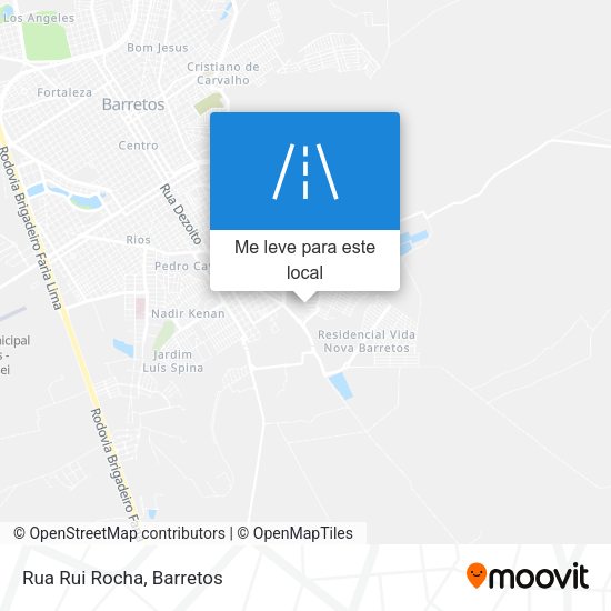 Rua Rui Rocha mapa