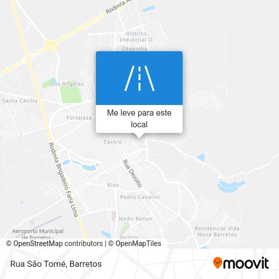 Rua São Tomé mapa