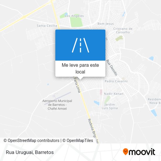Rua Uruguai mapa