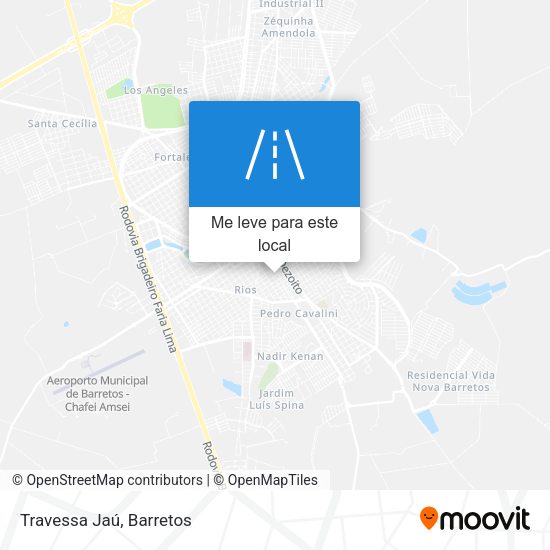 Travessa Jaú mapa
