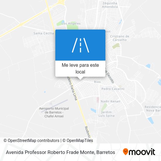 Avenida Professor Roberto Frade Monte mapa