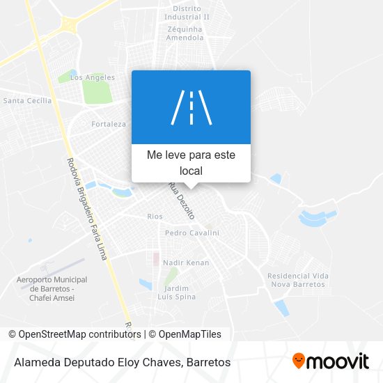 Alameda Deputado Eloy Chaves mapa