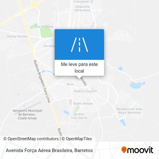 Avenida Força Aérea Brasileira mapa